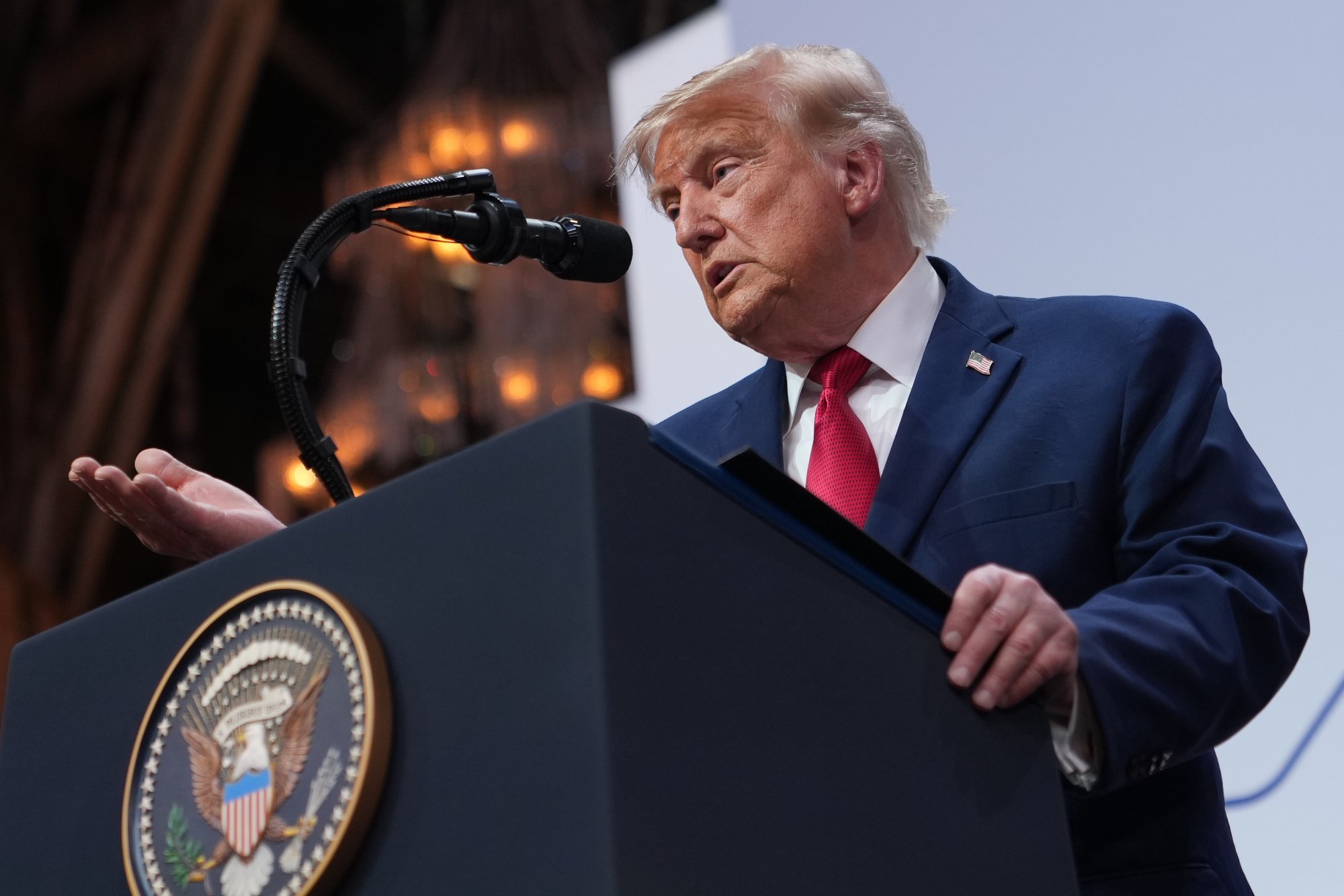 Trump: Deal with Iran averted 'economic catastrophe'
