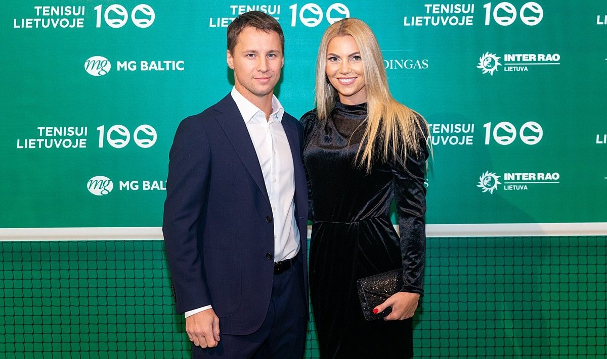 Ričardas Berankis su mylimąją Ineta