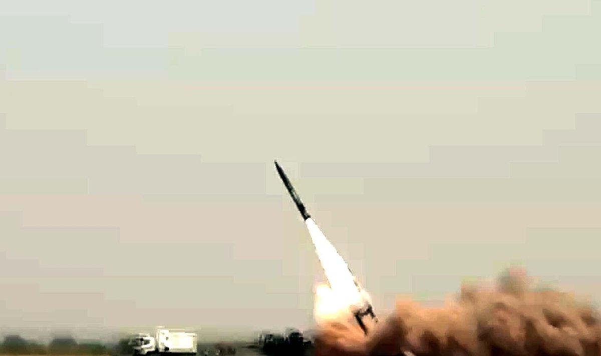 Tvyrant įtampai su Indija Indija Pakistanas atliko antrąjį raketos bandymą