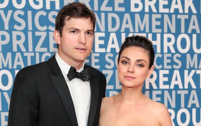 Mila Kunis su vyru Ashtonu Kutcheriu